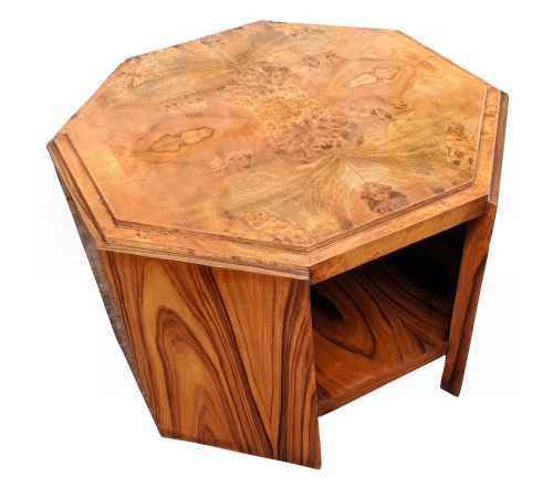 Large Art Deco Maple Occasional Table, Circa 1930