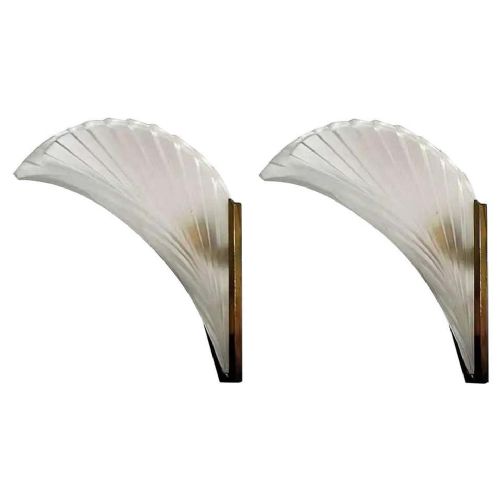 Impressive Matching Pair of 1930'S Art Deco Wall Lights