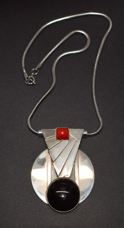 Art Deco Geometric Modernist Ladies Necklace