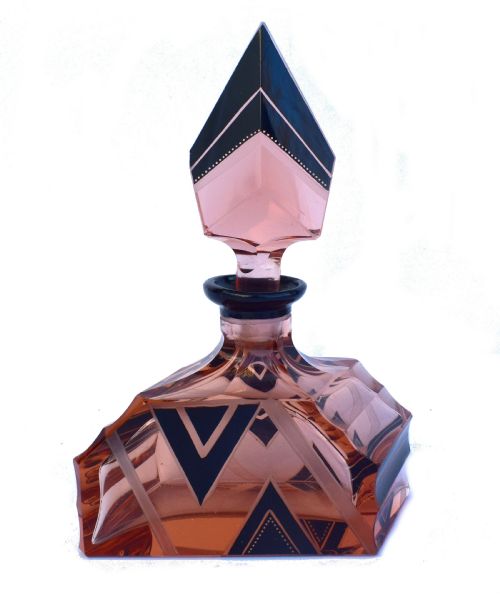 Art Deco 1930'S Glass Perfume Bottle