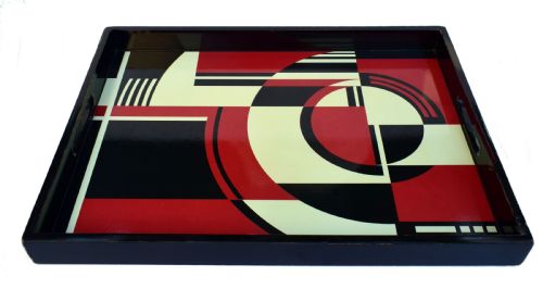 fig 1. Art Deco Cocktail Tray