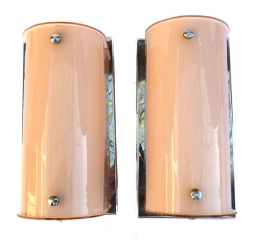 Pair of Large Art Deco 1930'S Wall Lights