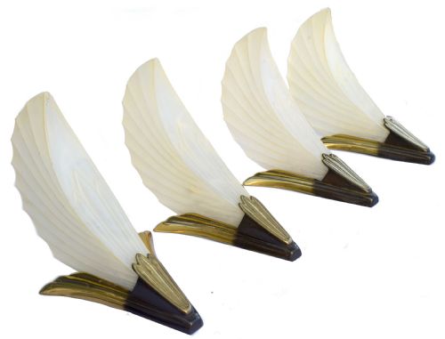1930'S Art Deco Wall Lights - Set of Four