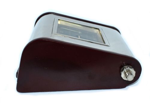 ART DECO STREAMLINE BAKELITE CHROME ALARM CLOCK CALENDAR HUNGARIAN C1930 - ADDITIONAL PHOTO 2