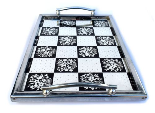 ART DECO 1930S MIRRORED DRINKS TRAY - ADDITIONAL PHOTO 2
