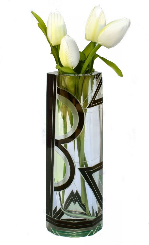 Art Deco 1930'S Tall Vase by Karl Palda