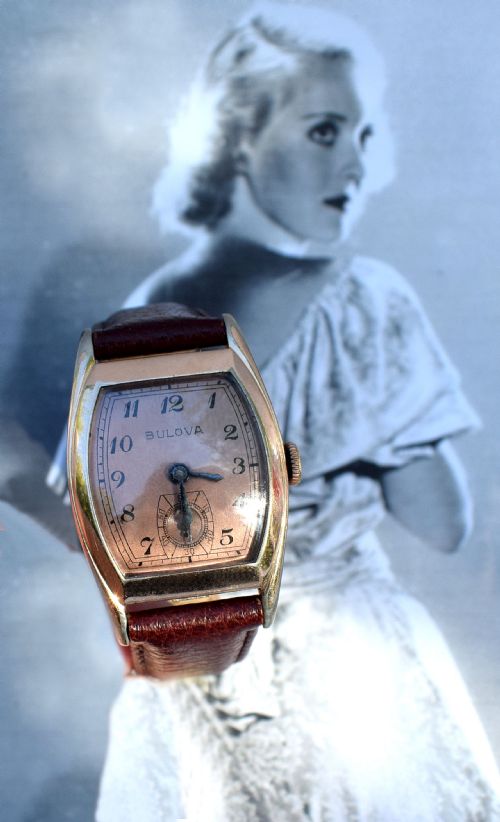 Art Deco Gents 10k Gold Filled Wristwatch by Bulova