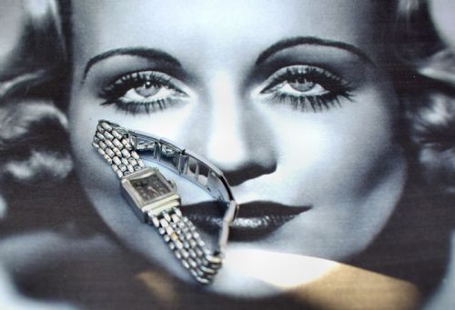 fig 1. Art Deco Ladies Chrome Watch, Circa 1930