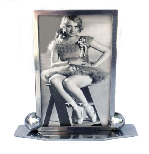 Art Deco Modernist Chrome Picture Frame, C1930's