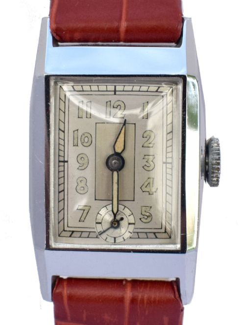 ART DECO LADIES WRIST WATCH TANK STYLE NEWLY SERVICED 1930'S - ADDITIONAL PHOTO 8