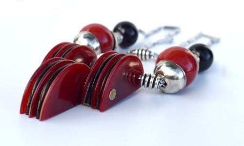 ART DECO LADIES MODERNIST NECKLACE - ADDITIONAL PHOTO 4