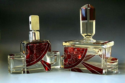 Art Deco Atomiser & Trinket Box by Karl Palda, C1930