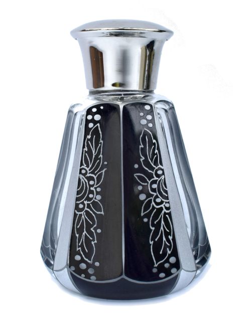 Art Deco Czech Glass Perfume Bottle , Circa 1930