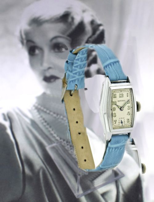 Art Deco Ladies Wristwatch Old Stock, Never Worn, Newly Serviced, 1930