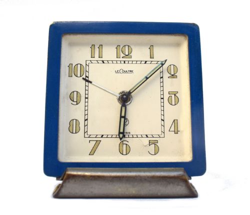 Rare Art Deco Miniature Clock by Jaeger-lecoultre, Circa 1930
