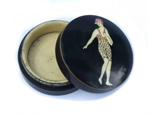Art Deco Bakelite Ladies Pill Box, C1930