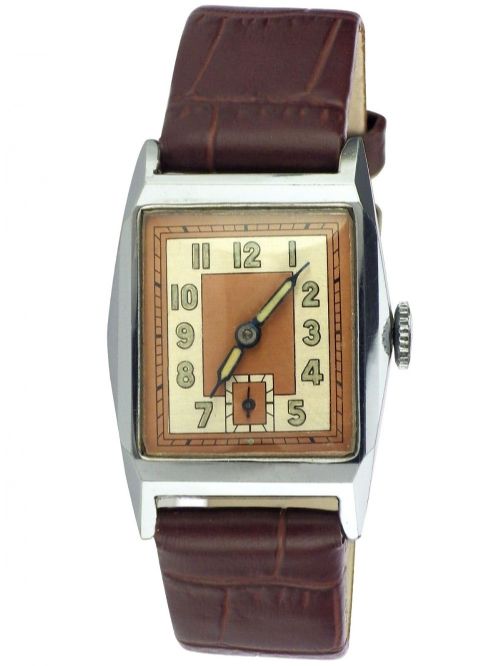 fig 1. Art Deco Gentleman's Wristwatch, Newly Serviced, c1930