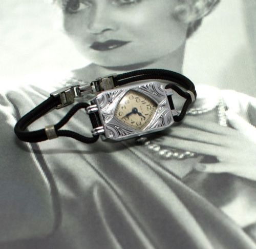 Art Deco Ladies Wrist Watch by Elgin, C1930's