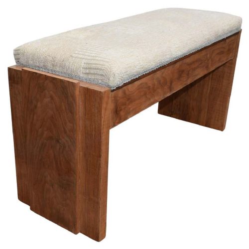 Art Deco Figured Walnut Duet Stool, Circa 1930