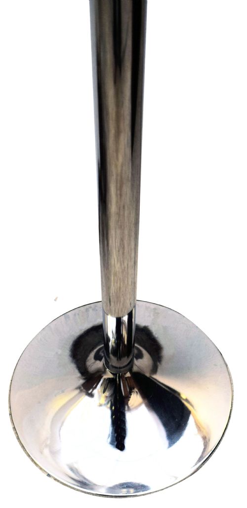 1930'S ART DECO CHROME UPLIGHTER FLOOR LAMP - ADDITIONAL PHOTO 2