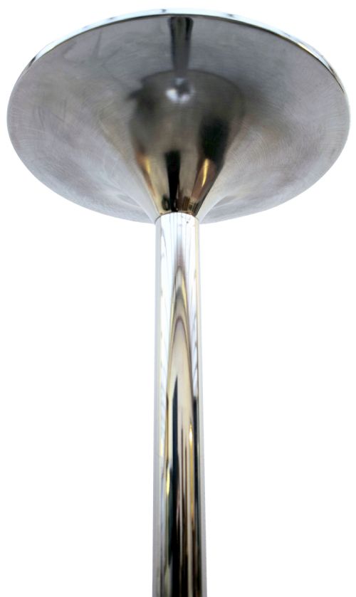 1930'S ART DECO CHROME UPLIGHTER FLOOR LAMP - ADDITIONAL PHOTO 3