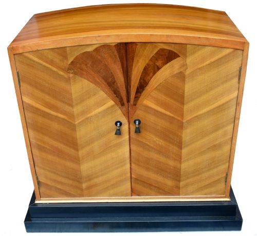 Art Deco Walnut Linen Cupboard, C1930