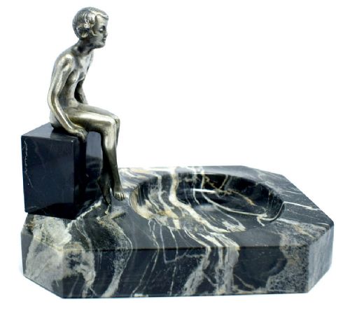 Art Deco Bronze Nude Attributed to Lorenzl, Circa 1930