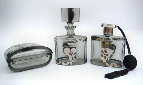 Art Deco Ladies Perfumery Set, Czech, C1930