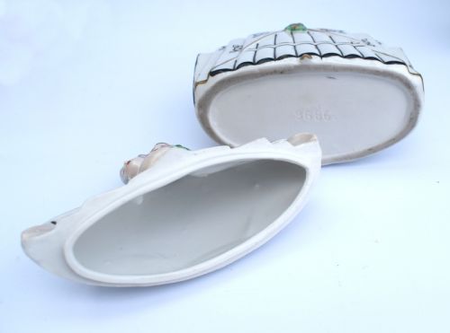 ART DECO FIGURAL POWDER BOX GERMANY C1930 - ADDITIONAL PHOTO 5