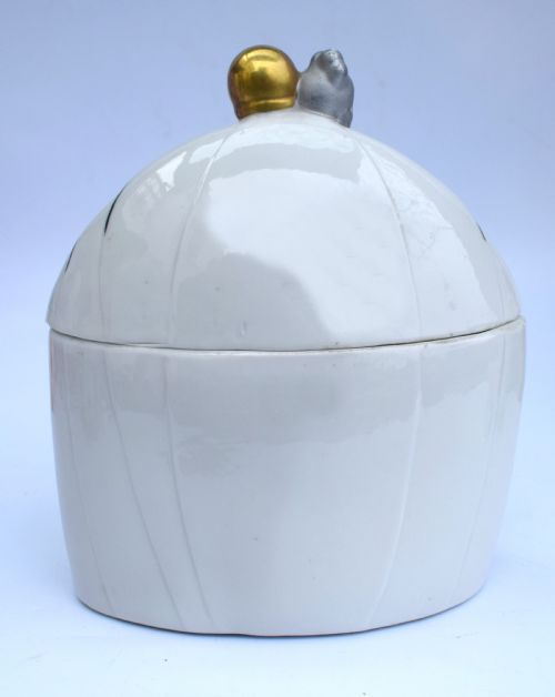 ART DECO FIGURAL POWDER BOX GERMANY C1930 - ADDITIONAL PHOTO 7
