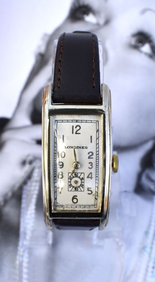 Art Deco Longines Gentleman's 10k Gold Filled  Watch, C1936