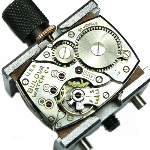 fig 5. Art Deco Gents Rose Gold Watch Newly Serviced By Bulova , c1948