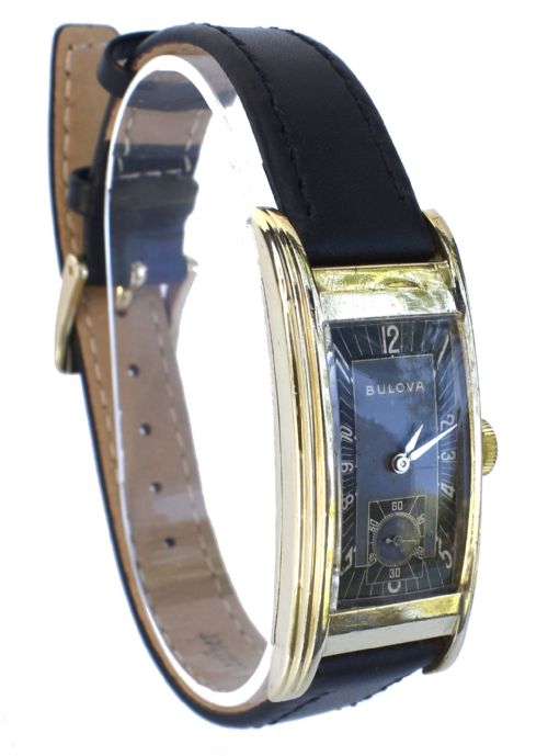 fig 2. Art Deco 10k Gold Filled Gents Wrist Watch, C1939