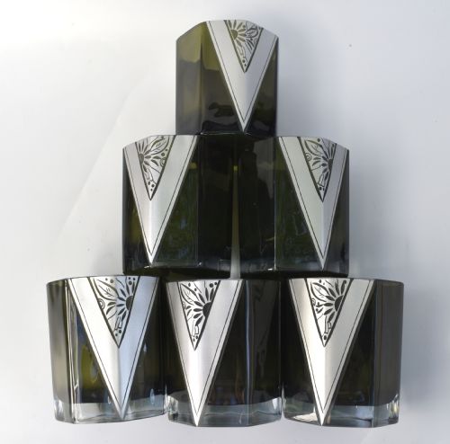 ART DECO CZECH GLASS DECANTER SET C1930 - ADDITIONAL PHOTO 13