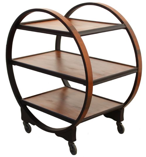 fig 1. English Art Deco Hostess trolley