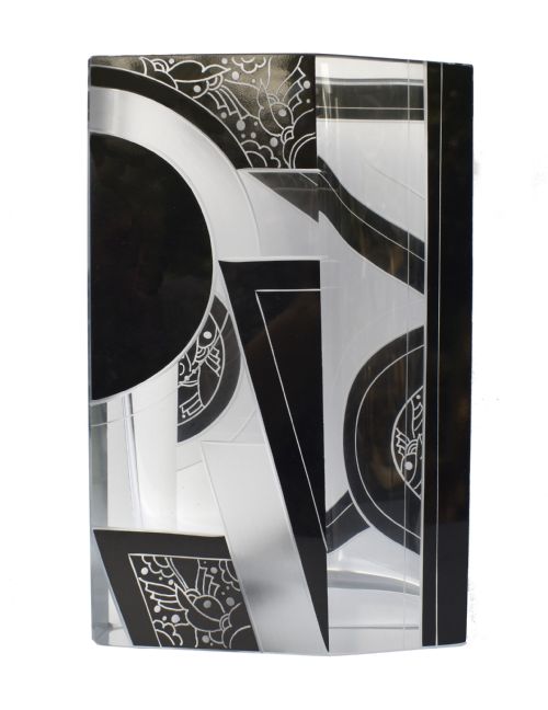 Art Deco Glass Vase by Karl Palda, C1930