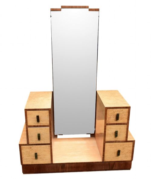 Art Deco Skyscraper Dressing Table in White Maple, C1930