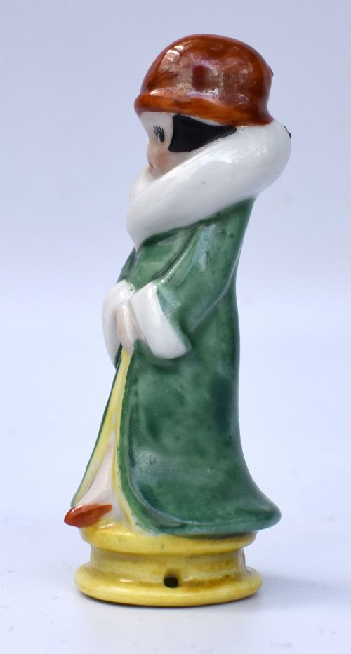 ART DECO FLAPPER GIRL PIN CUSHION DOLL MADE BY FASOLD STAUCH C1930'S - ADDITIONAL PHOTO 1