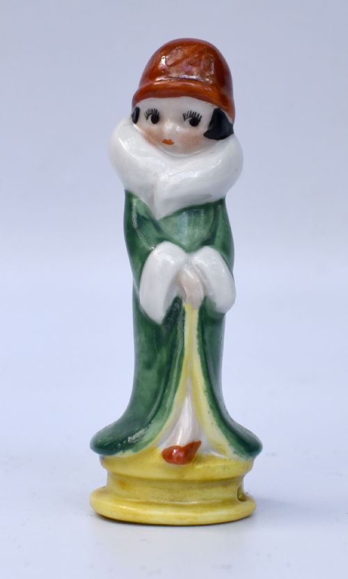 ART DECO FLAPPER GIRL PIN CUSHION DOLL MADE BY FASOLD STAUCH C1930'S - ADDITIONAL PHOTO 2