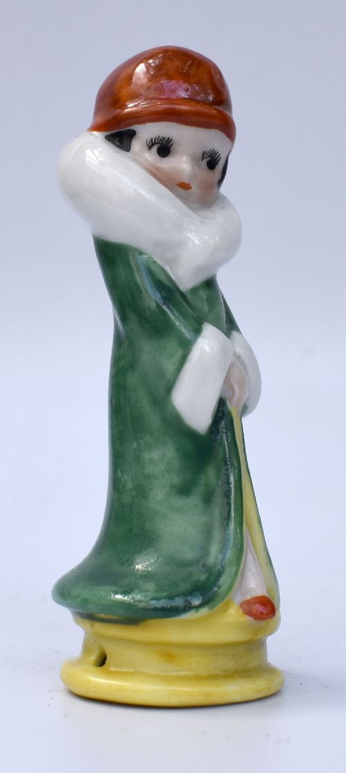 ART DECO FLAPPER GIRL PIN CUSHION DOLL MADE BY FASOLD STAUCH C1930'S - ADDITIONAL PHOTO 6