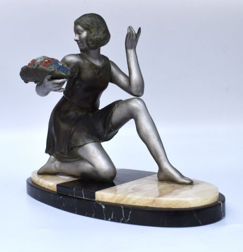 ART DECO GEO MAXIM FEMALE FIGURE C1930 - ADDITIONAL PHOTO 1