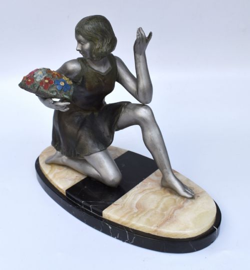 ART DECO GEO MAXIM FEMALE FIGURE C1930 - ADDITIONAL PHOTO 3