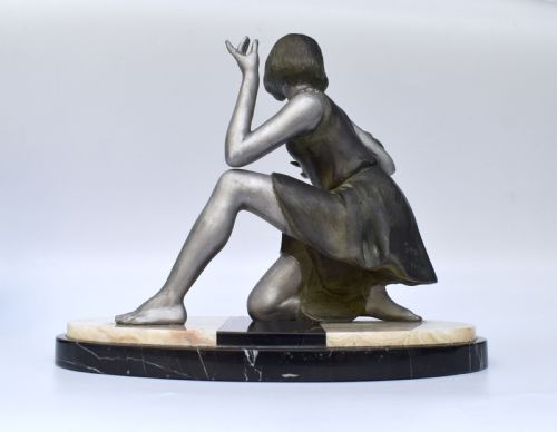 ART DECO GEO MAXIM FEMALE FIGURE C1930 - ADDITIONAL PHOTO 4