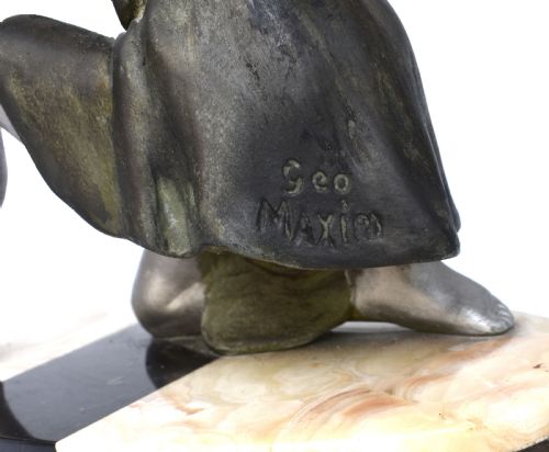 ART DECO GEO MAXIM FEMALE FIGURE C1930 - ADDITIONAL PHOTO 6