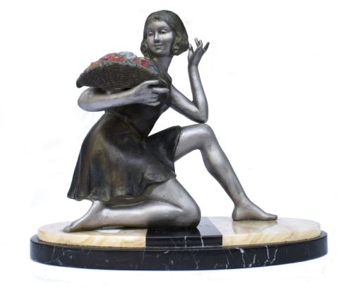 ART DECO GEO MAXIM FEMALE FIGURE C1930 - ADDITIONAL PHOTO 8