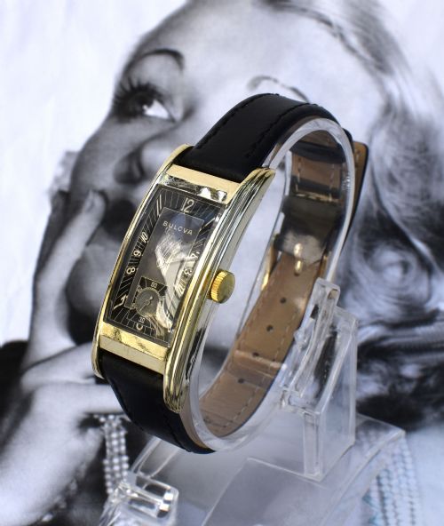 Art Deco 10k Gold Filled Gents Wrist Watch, C1939, Bulova, Fully Serviced