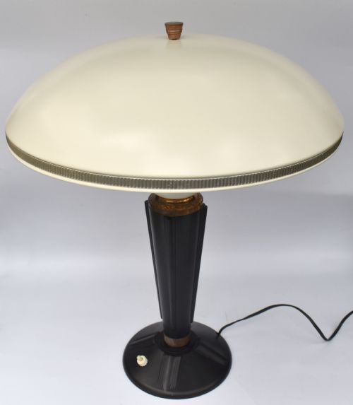 fig 1. Art Deco Large Bakelite Table Lamp by Eileen Gray for Jumo, France