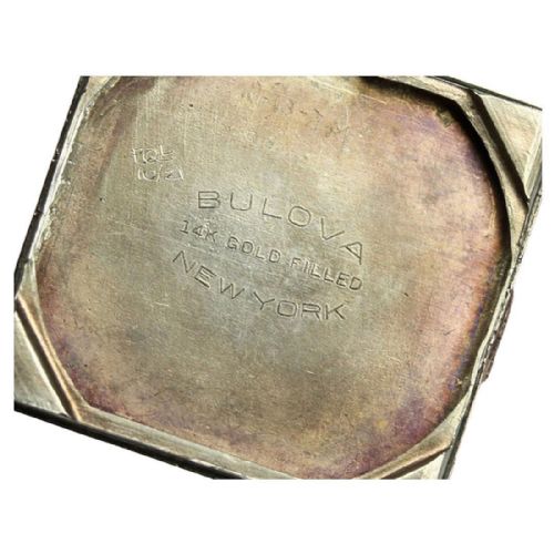 ART DECO 14K ROSE GOLD FILLED GENTS WRISTWATCH BY BULOVA FULLY SERVICED C1944 - ADDITIONAL PHOTO 8