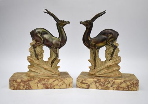 Art Deco Pair of Matching Figurative Bookends, C1930