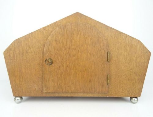 ART DECO MANTEL CLOCK BY PFEILKREUZ JUNGHANS C1930 - ADDITIONAL PHOTO 4